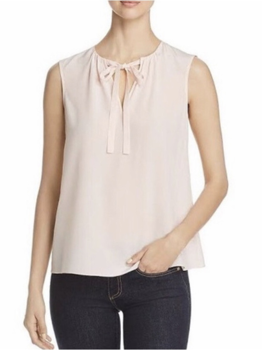 Tory Burch Jess Ballet Pink Bow Top